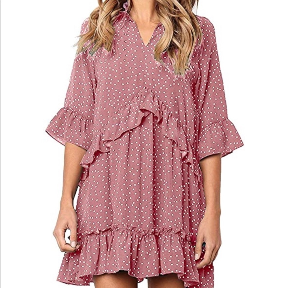 Ruffle Polka Dot Dress